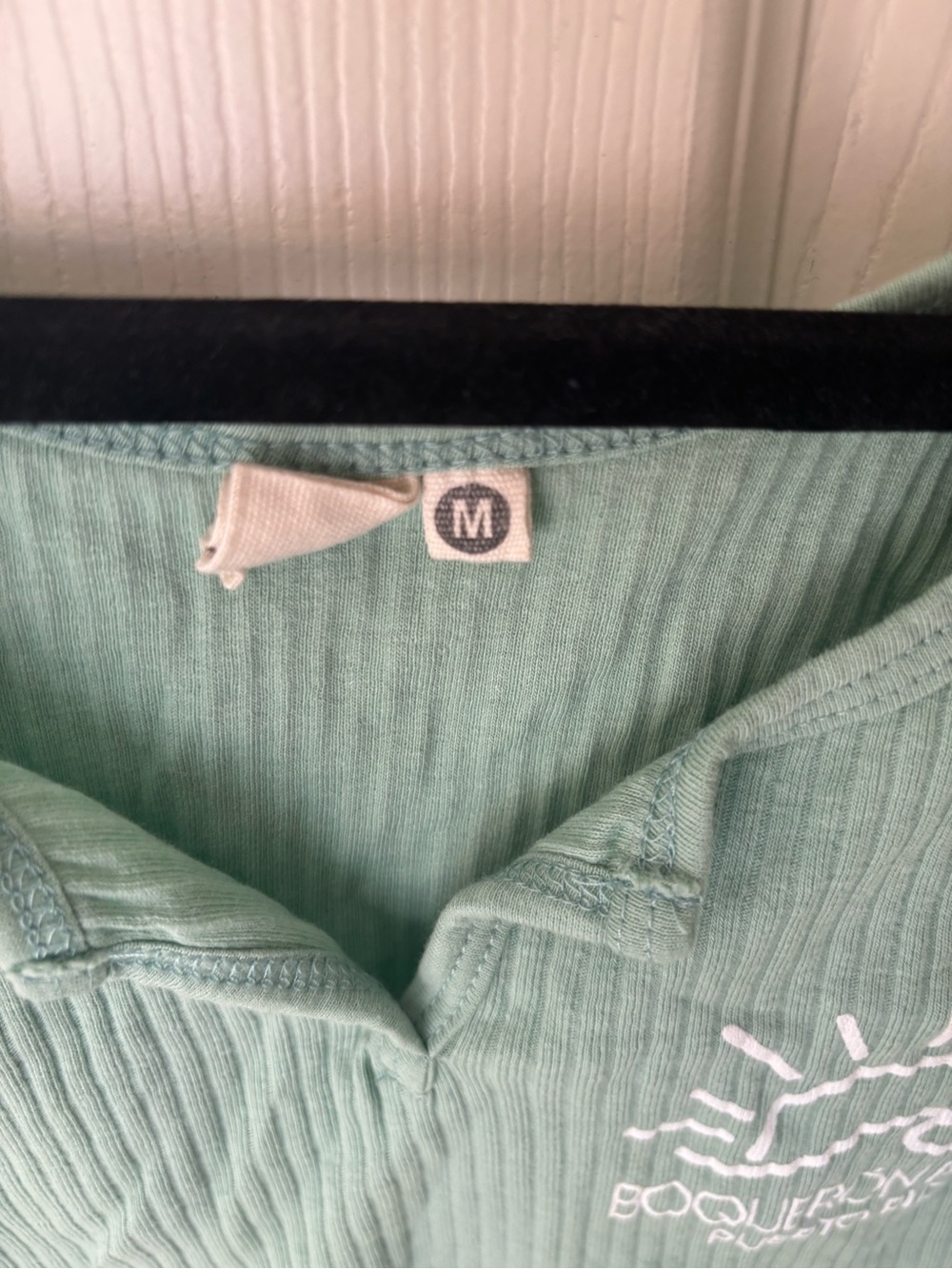 Mint Ribbed Tank Top - Picture 3 of 4